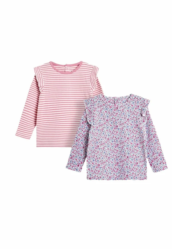 REGULAR FIT - 2-PACK - Langarmshirt - pink