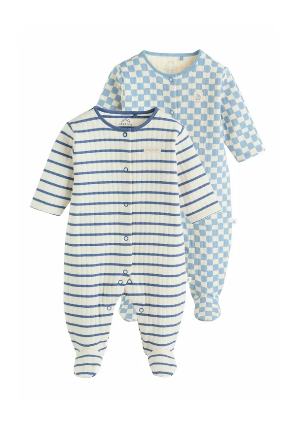 REGULAR FIT - 2 PACK QUILTED  - Strampler - blue