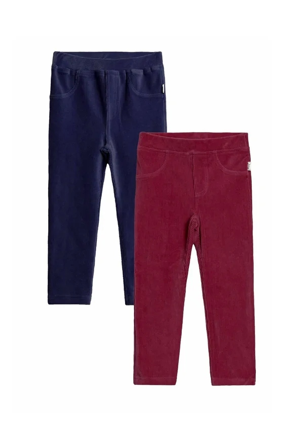 REGULAR FIT-2-PACK - Stoffhose - red/purple