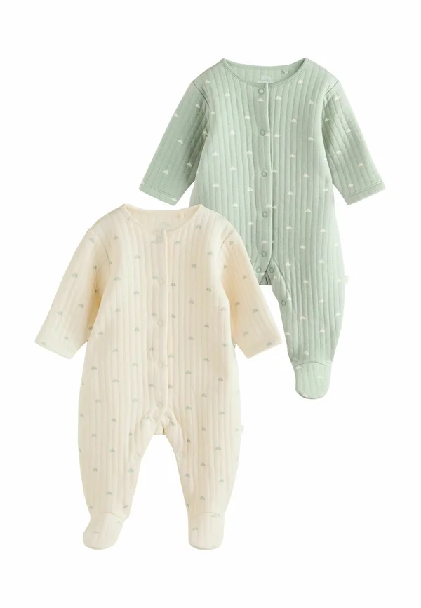 REGULAR FIT - 2 PACK  . - Strampler - sage green
