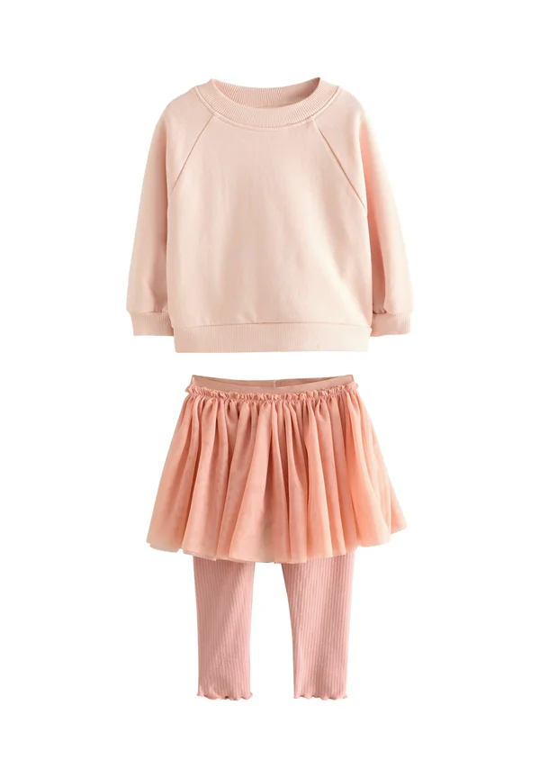 REGULAR FIT 2 PIECE SET - Faltenrock - pink