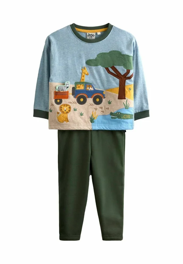 REGULAR FIT - 2-PIECE SET  - Trainingsanzug - khaki/green/safari