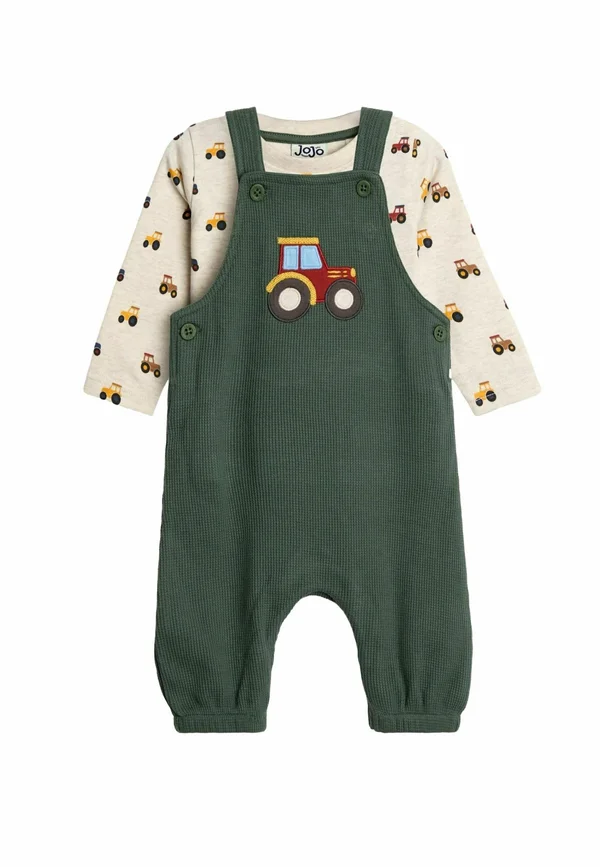 REGULAR FIT - 2-PIECE TRACTOR SET . - Langarmshirt - green