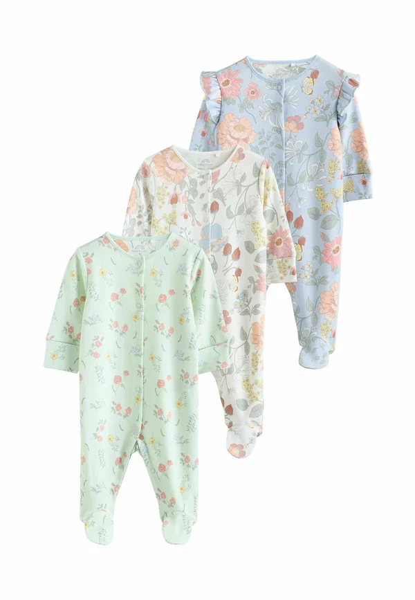 REGULAR FIT - 3 PACK FLORAL - Strampler - blue