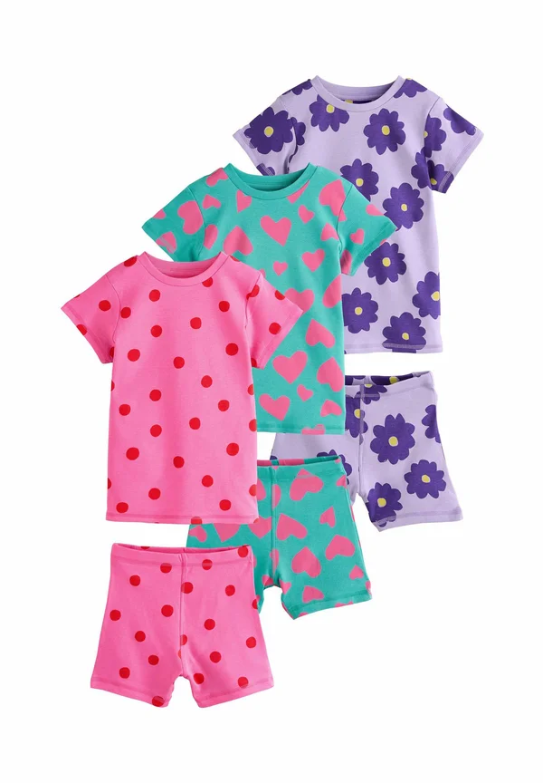 REGULAR FIT  3 PACK SET - Nachtwäsche Set - purple green