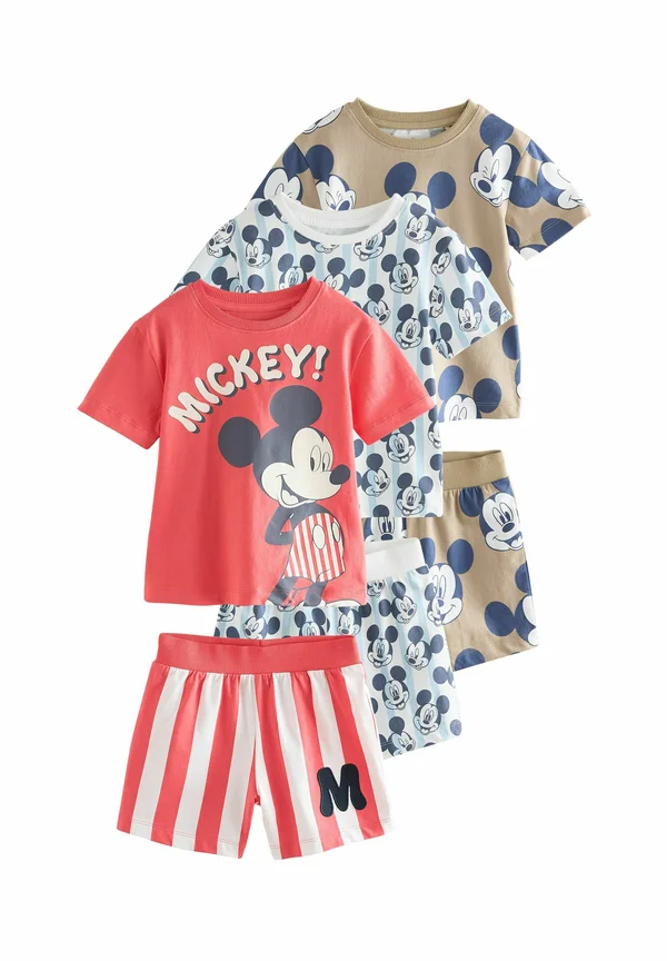 REGULAR FIT-3 PACK SET - Nachtwäsche Set - red blue license mickey