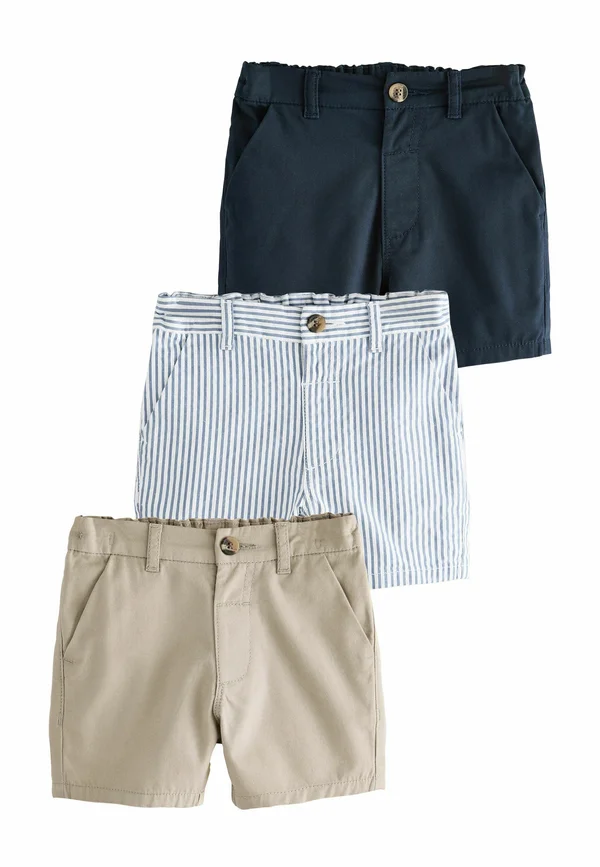 REGULAR FIT - 3 PACK  - Shorts - navy stone ticking stripe