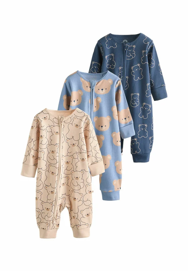 REGULAR FIT 3 PACK - Strampler - brown navy