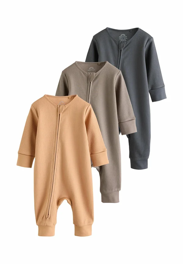 REGULAR FIT - 3 PACK - Strampler - brown