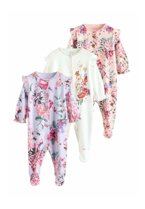 REGULAR FIT  3 PACK   - Strampler - ecru floral