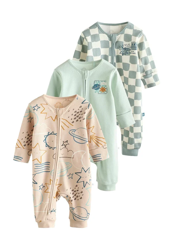 REGULAR FIT 3 PACK - Strampler - light blue