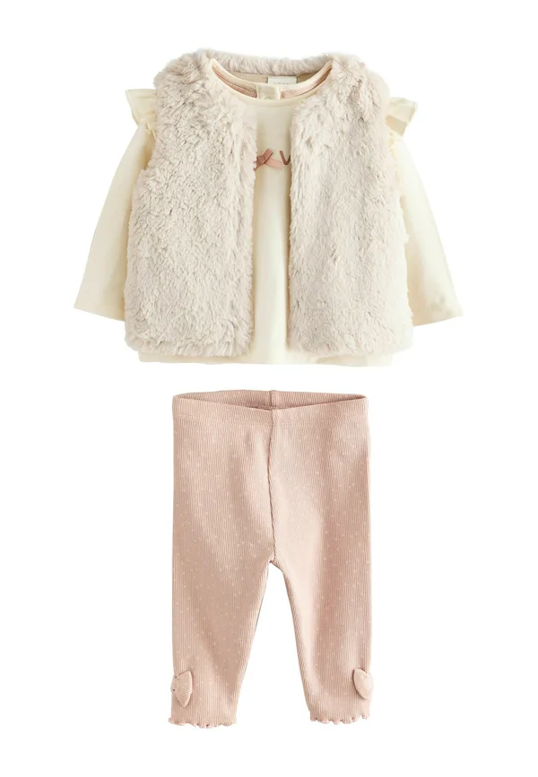 REGULAR FIT -  3 PIECE SET - Weste - pink cream
