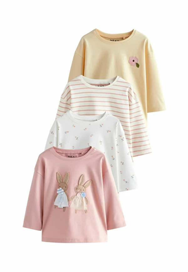 REGULAR FIT 4 PACK - Langarmshirt - yellow