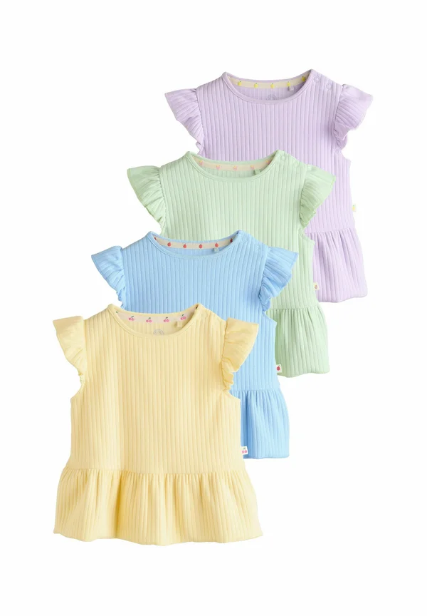 REGULAR FIT 4 PACK - T-Shirt basic - multi pastel coloured