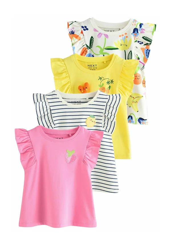 REGULAR FIT - 4 PACK - T-Shirt print - red flower