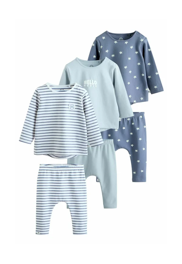 REGULAR FIT 6 PIECE SET - Langarmshirt - blue hello world