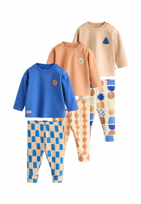 REGULAR FIT 6 PIECE SET - Langarmshirt - blue shapes