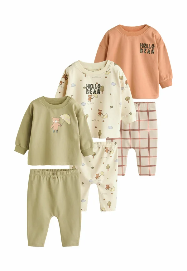 REGULAR FIT 6 PIECE SET - Langarmshirt - khaki tan hello bear