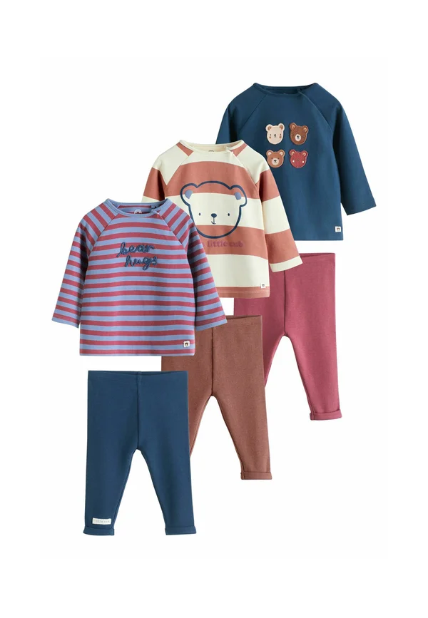 REGULAR FIT 6 PIECE SET - Langarmshirt - navy brown bear