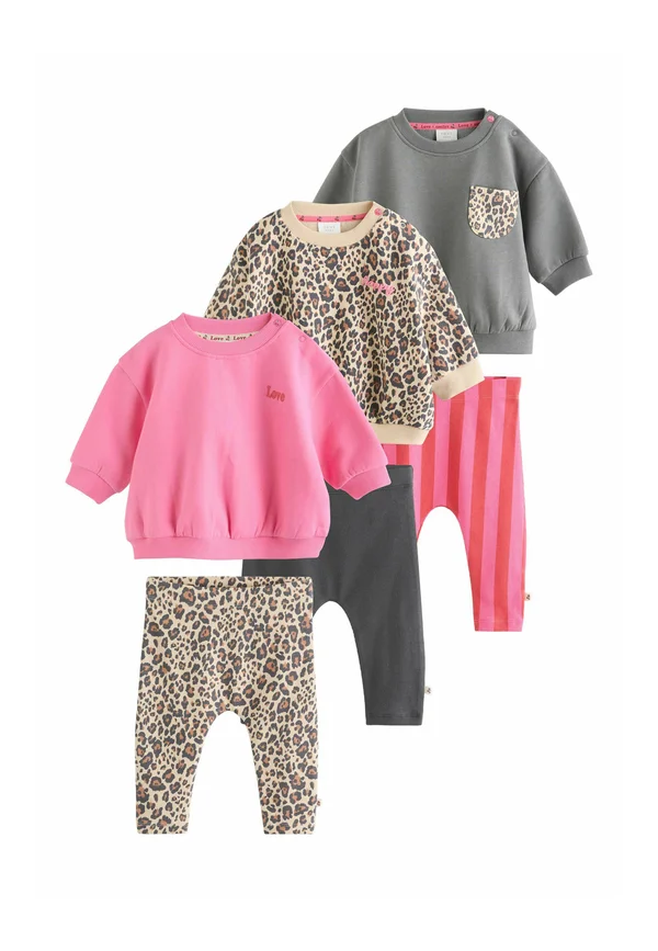 REGULAR FIT-6 PIECE SET  . - Sweatshirt - pink