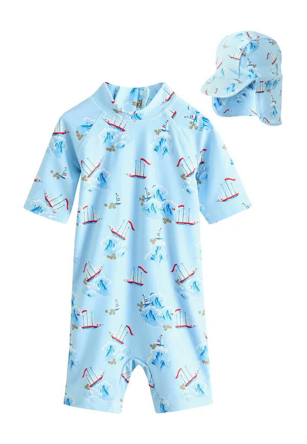 REGULAR FIT - ALL-IN-ONE SET - Badeanzug - blue