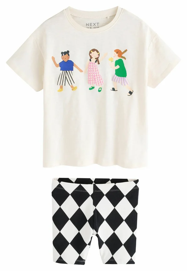 REGULAR FIT-AND SET - Shorts - ecru girls