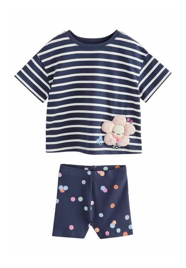 REGULAR FIT-AND SET - Shorts - navy padded flower