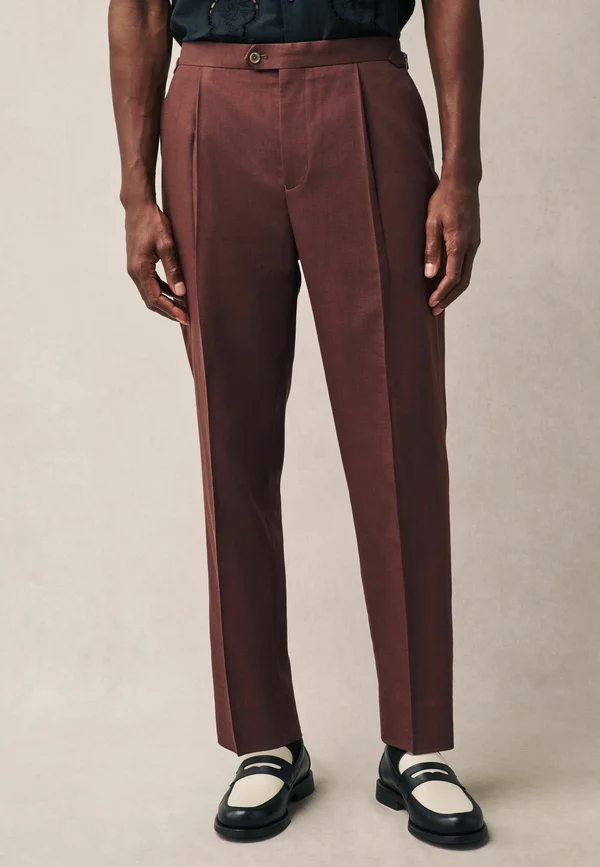 REGULAR FIT   - Anzughose - rust brown