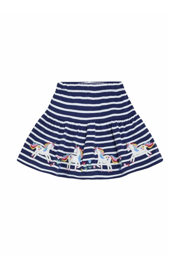 REGULAR FIT APPLIQUÉ  - A-Linien-Rock - navy blue unicorn