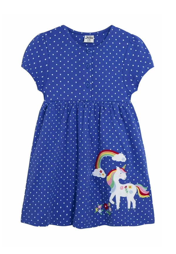 REGULAR FIT - APPLIQUÉ BUTTON FRONT - Jerseykleid - purple unicorn