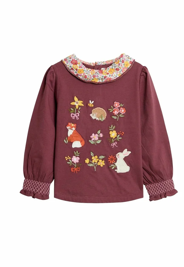 REGULAR FIT - APPLIQUÉ DITSY  - Langarmshirt - purple
