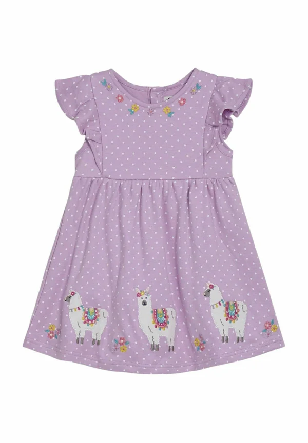 REGULAR FIT - APPLIQUÉ - Jerseykleid - lilac purple llama