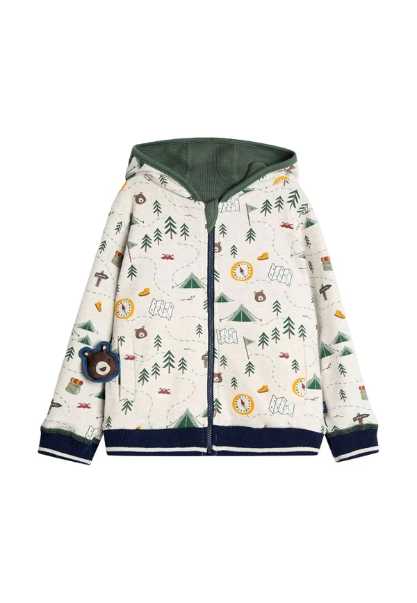 REGULAR FIT - APPLIQUÉ REVERSIBLE  - Sweatjacke - khaki green bear