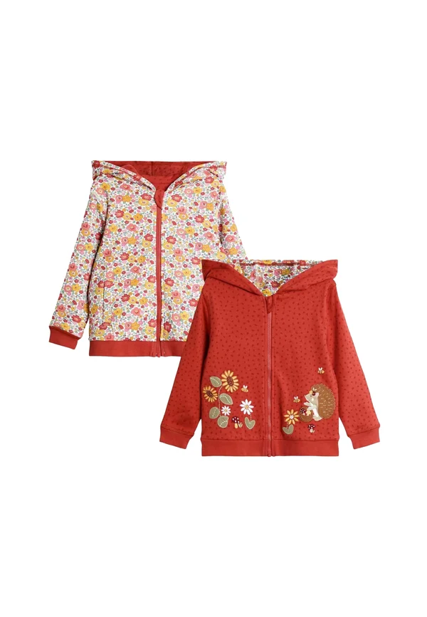 REGULAR FIT - APPLIQUÉ REVERSIBLE - Sweatjacke - orange