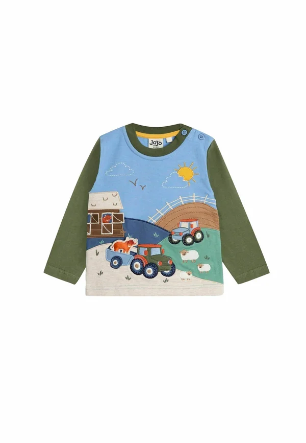 REGULAR FIT - APPLIQUÉ SCENE  - Langarmshirt - green