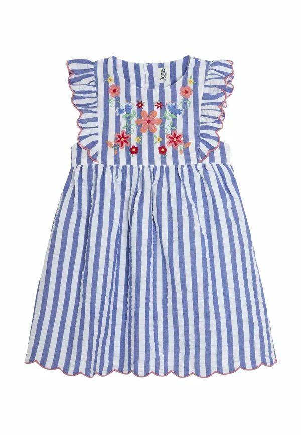 REGULAR FIT - APPLIQUÉ SUMMER  - Freizeitkleid - blue floral embroidered