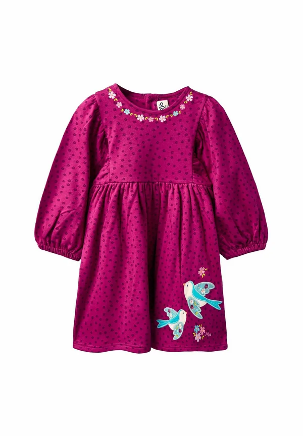 REGULAR FIT - APPLIQUE - Jerseykleid - purple