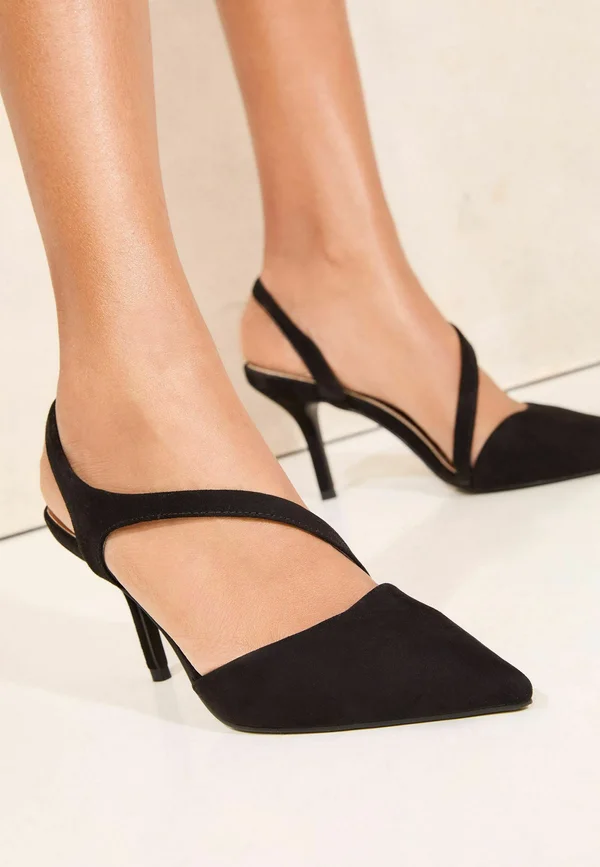 REGULAR FIT - ASYMMETRIC STRAP COURT  - Pumps - black