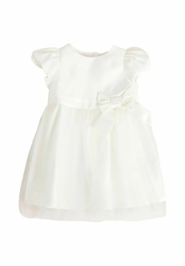 REGULAR FIT - BABY PUFF SLEEVE. - Freizeitkleid - white