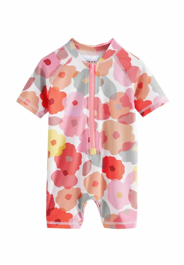 REGULAR FIT - Badeanzug - pink rust floral