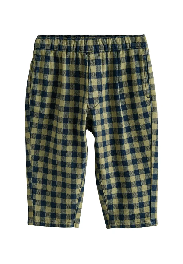 REGULAR FIT - BARREL PULL ON  - Stoffhose - navy gingham