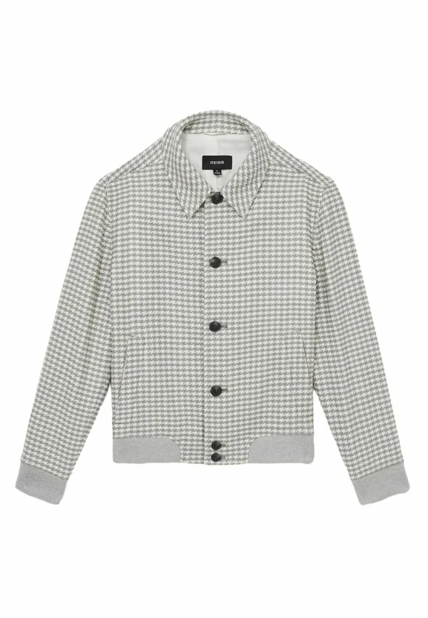 REGULAR FIT - BENNY DOGTOOTH-CHECK - Leichte Jacke - soft grey white