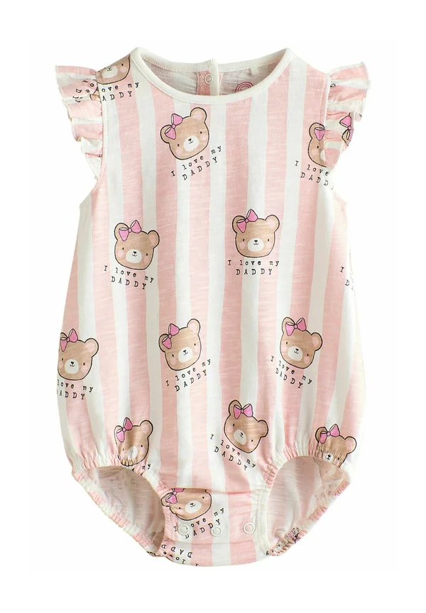 REGULAR FIT - BLOOMER - Body - pink white stripe i love my daddy