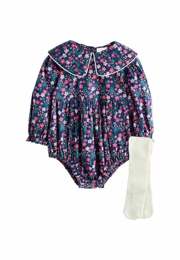 REGULAR FIT - BLOOMER WITH 2 PIECE SET - Body - navy blue ditsy