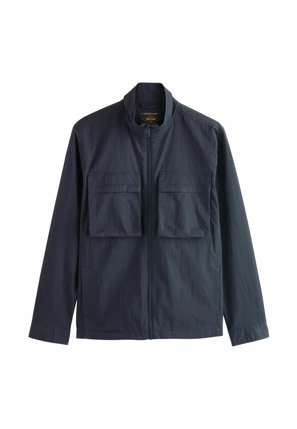 REGULAR FIT - BLUFF POCKET FUNNEL NECK  - Übergangsjacke - navy