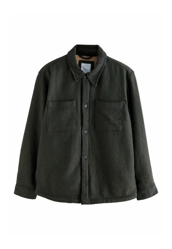 REGULAR FIT BORG TEXTURED - Übergangsjacke - dark green
