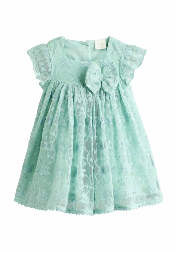 REGULAR FIT BRODERIE BOW - Cocktailkleid/festliches Kleid - sage green
