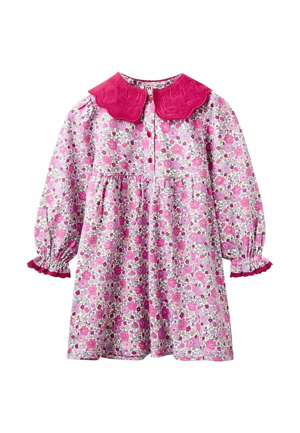 REGULAR FIT - BRODERIE COLLAR - Freizeitkleid - purple