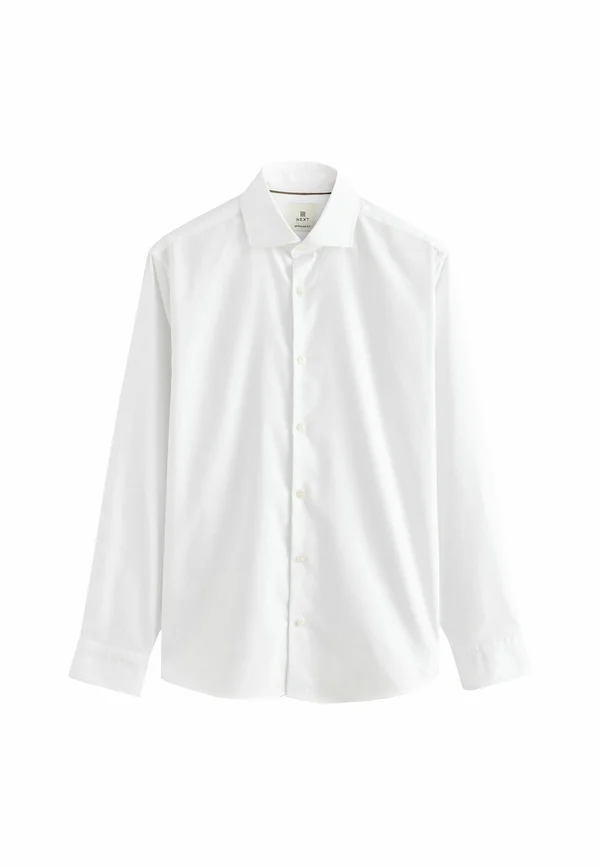 REGULAR FIT - BRUSHED SINGLE CUFF WITH SPREAD COLLAR - Businesshemd - white