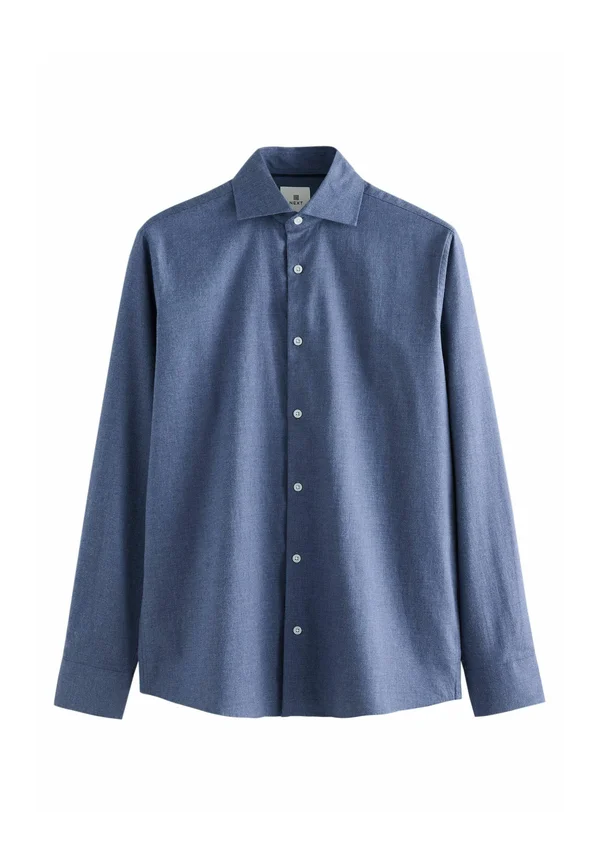 REGULAR FIT - BRUSHED SINGLE CUFF WITH SPREAD COLLAR - Businesshemd - navy blue